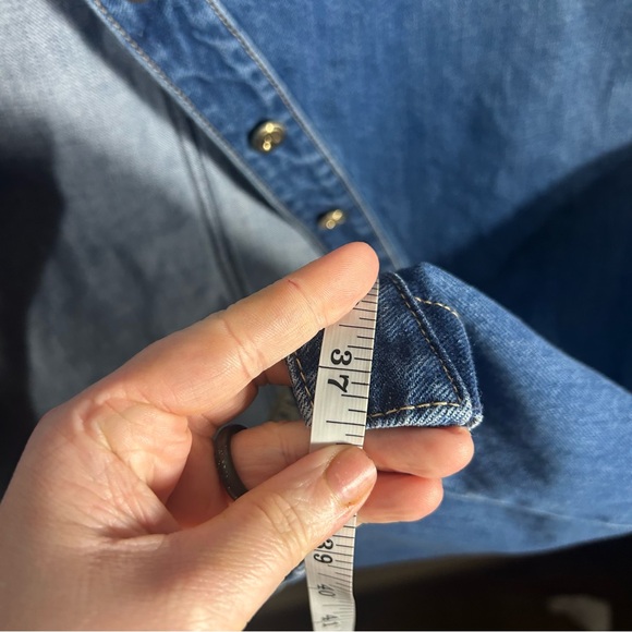 NWT Gap X Cult Gaia Asymmetrical Denim High Slit Maxi Skirt Size 33/16 - Picture 12 of 13